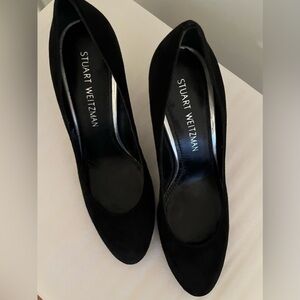 Stuart Weitzman Classic Black Stiletto Heels, size 8.5